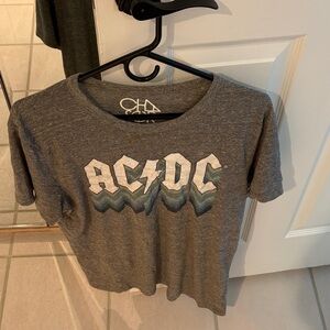 Gray ACDC Graphic T-Shirt